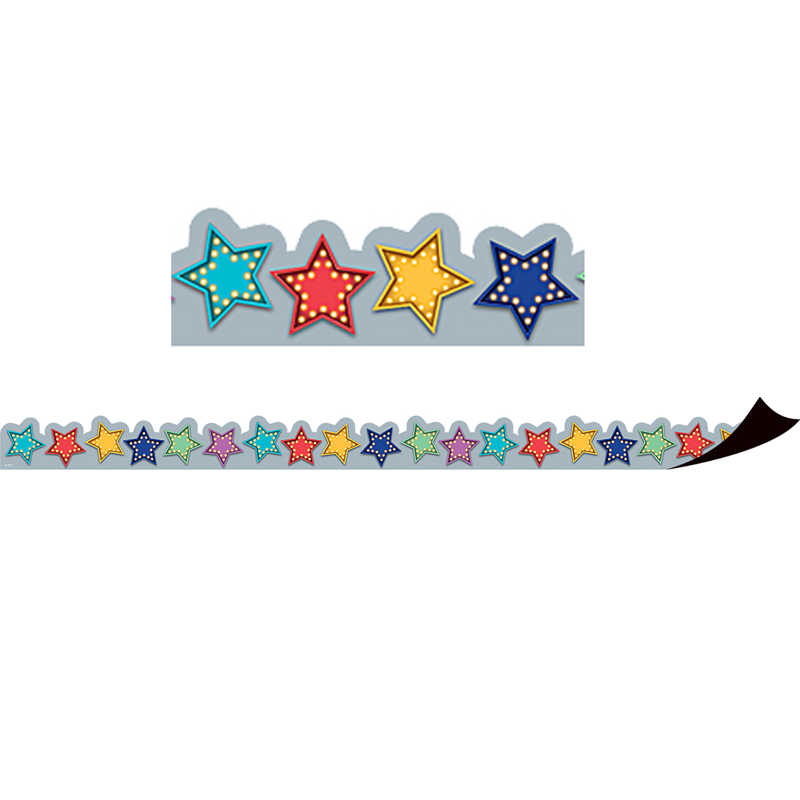 Teacher Created Resources Marquee Stars Magnetic Border, 24 Feet