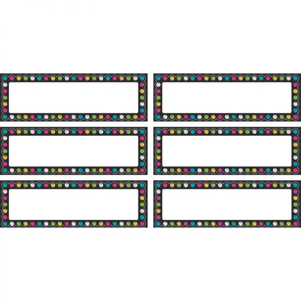 Teacher Created Resources Chalkboard Brights Labels Magnetic Accents