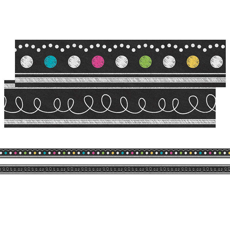 Teacher Created Resources Chalkboard Brights Ribbon Runner