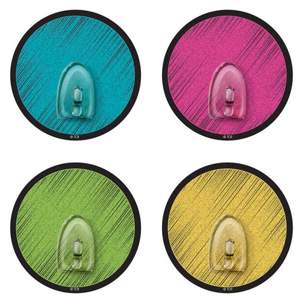 Teacher Created Resources Clingy Thingies® Hooks, Chalkboard Brights