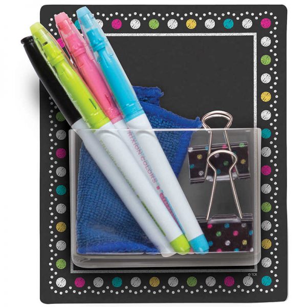 Teacher Created Resources Clingy Thingies® Storage Pockets, Chalkboard Brights
