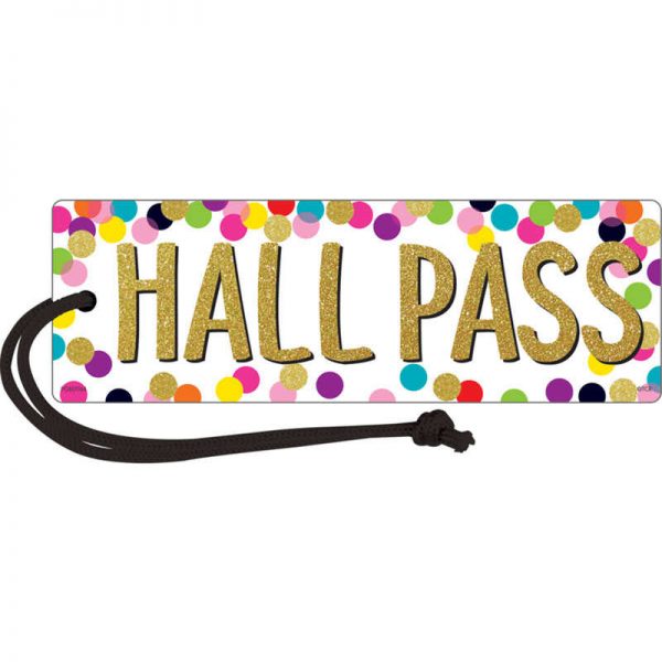 Teacher Created Resources Confetti Magnetic Hall Pass