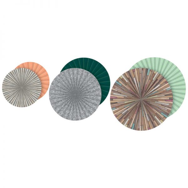 Teacher Created Resources Home Sweet Classroom Hanging Paper Fans, Pack of 3