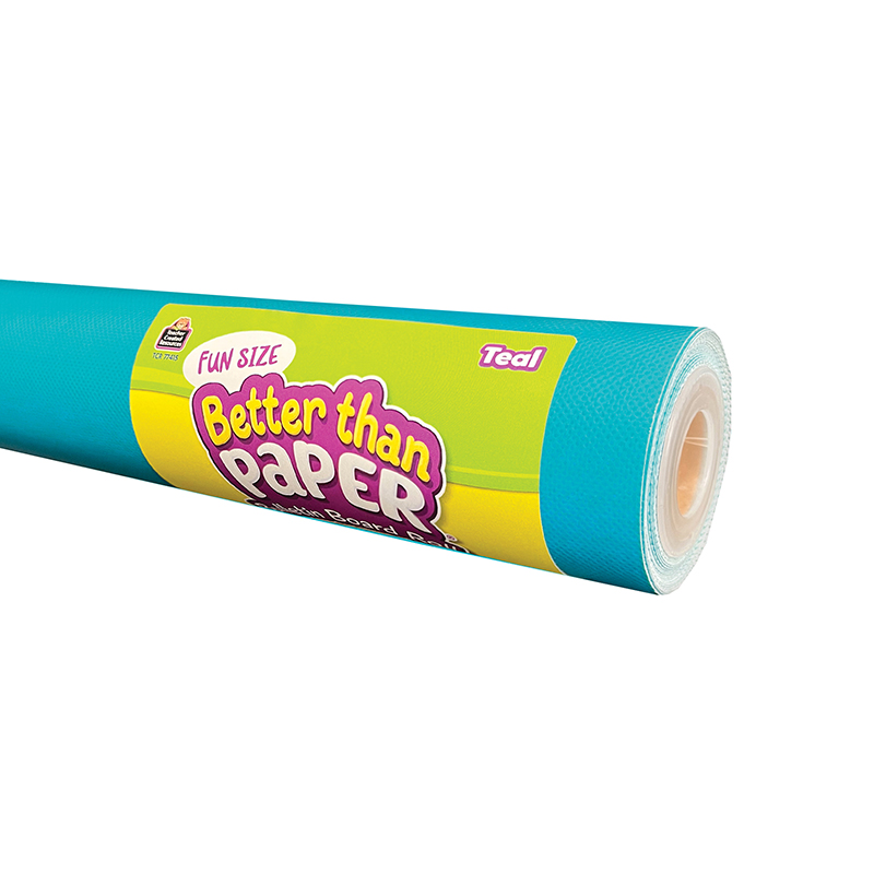 Teacher Created Resources Fun Size Better Than Paper® Bulletin Board Roll, 18″ x 12′, Teal
