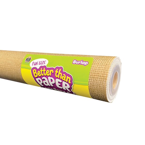 Teacher Created Resources Fun Size Better Than Paper® Bulletin Board Roll, 18" x 12', Burlap