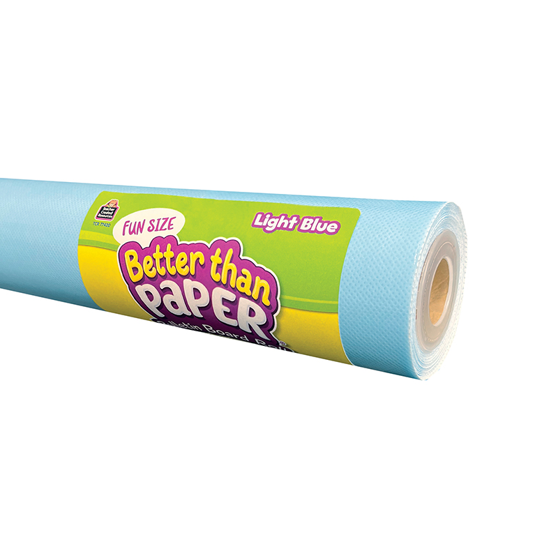 Teacher Created Resources Fun Size Better Than Paper® Bulletin Board Roll, 18″ x 12′, Light Blue