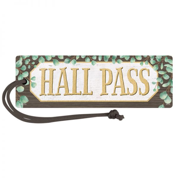 Teacher Created Resources Eucalyptus Magnetic Hall Pass