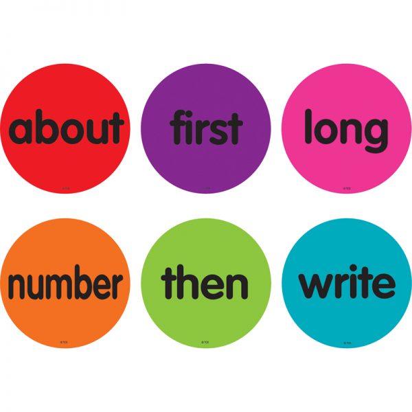 Teacher Created Resources Spot On® Sight Words 51-100 Carpet Markers, 4"