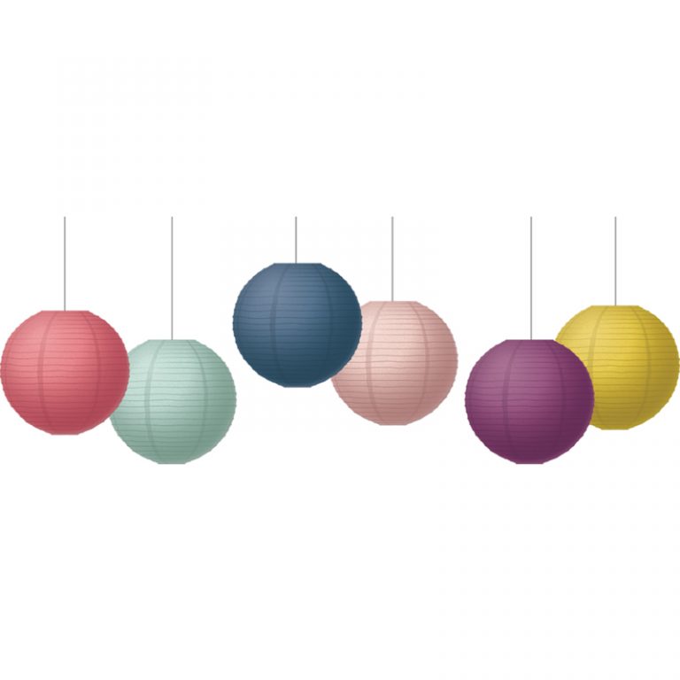 Teacher Created Resources Oh Happy Day 8" Paper Lanterns, Pack of 6