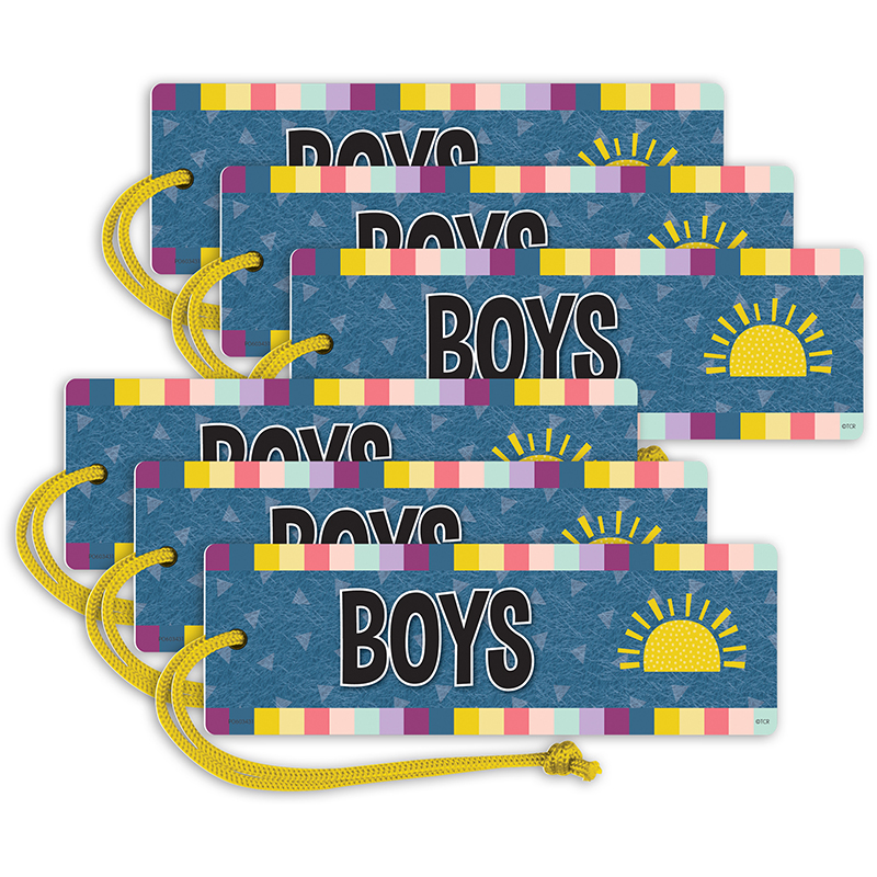 Teacher Created Resources® Oh Happy Day Magnetic Boys Pass, Pack of 6