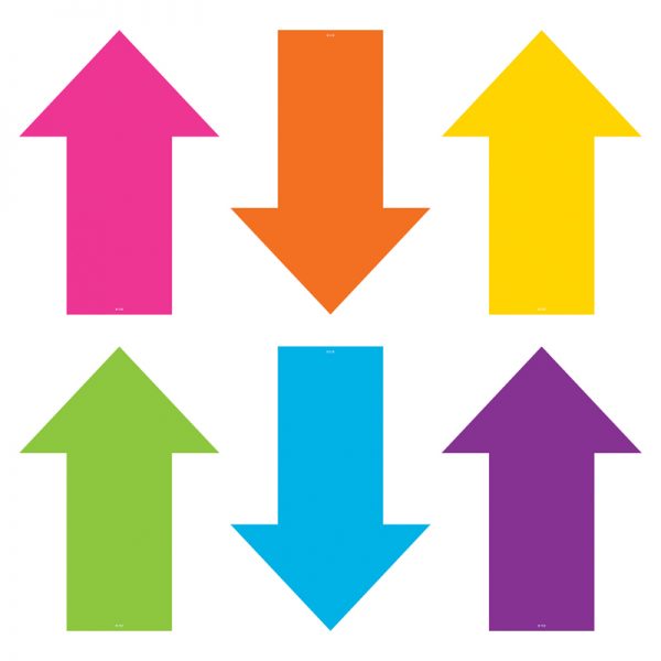 Teacher Created Resources Spot On® Arrows Floor Markers, 8"