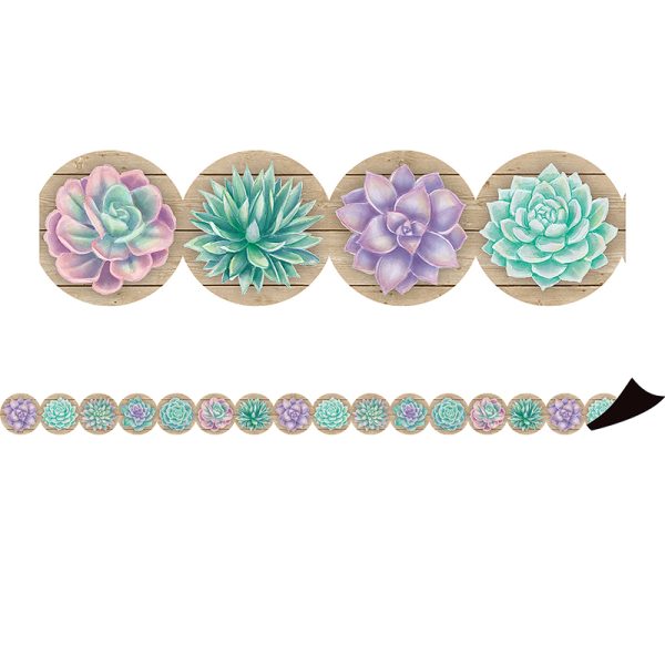 Teacher Created Resources Rustic Bloom Magnetic Border, 24 Feet