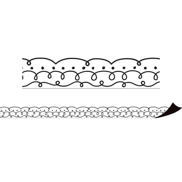 Teacher Created Resources Squiggles and Dots Magnetic Border, 24 Feet