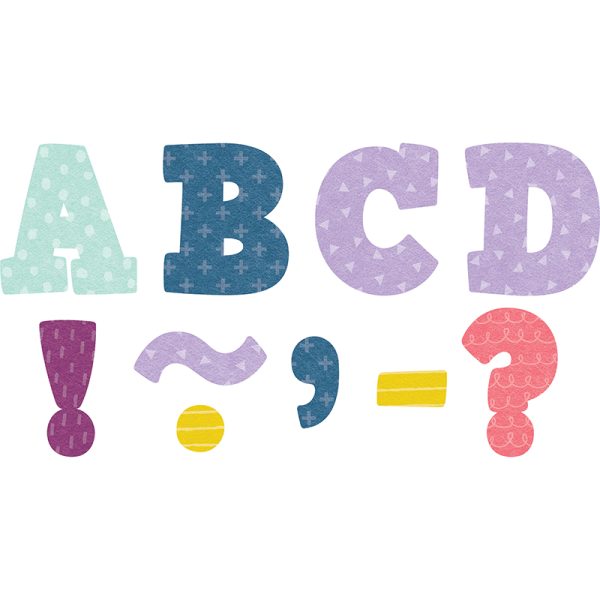 Teacher Created Resources Oh Happy Day Bold Block 3" Magnetic Letters, 55 Pieces