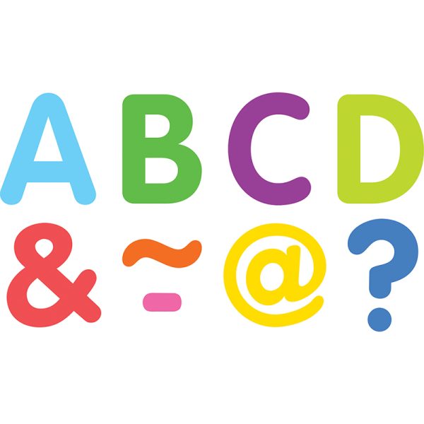 Teacher Created Resources Colorful Classic 2" Magnetic Letters, 87 Pieces