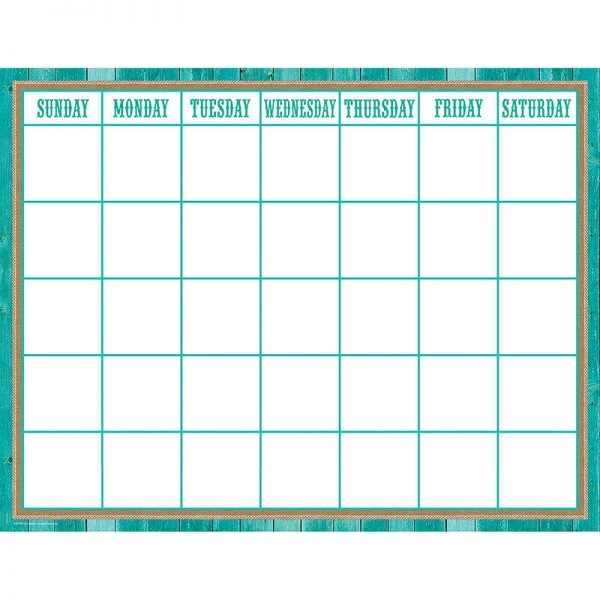Teacher Created Resources Shabby Chic Calendar Chart