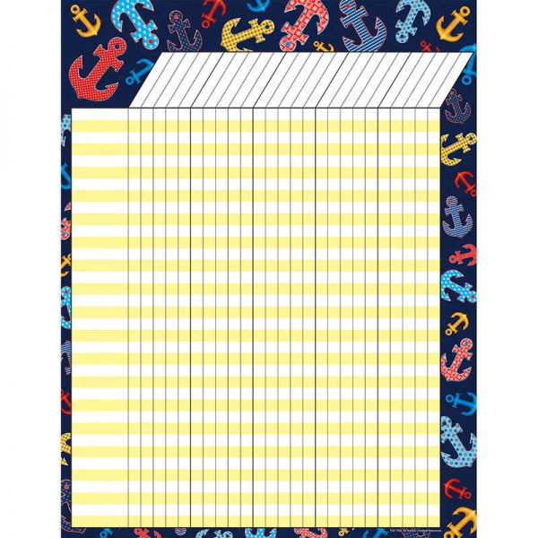 Teacher Created Resources Anchors Incentive Chart