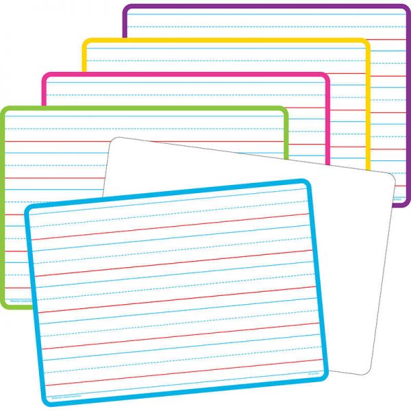 Teacher Created Resources Double-Sided Writing Dry Erase Boards, Pack of 10