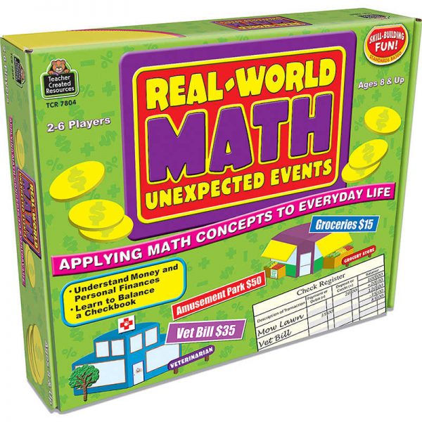 Teacher Created Resources Real World Math: Unexpected Events Game