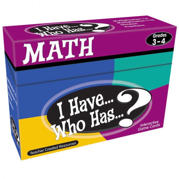 Teacher Created Resources I Have, Who Has Math Game, Grade 3-4