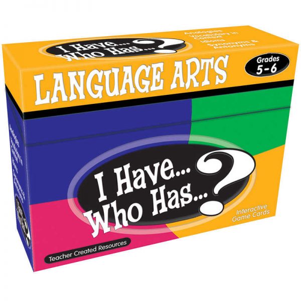 Teacher Created Resources I Have, Who Has Language Arts Game, Grade 5-6