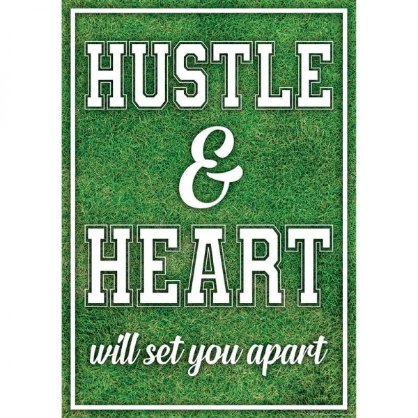 Teacher Created Resources Hustle & Heart Will Set You Apart Positive Poster