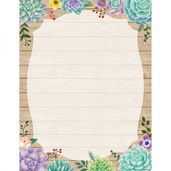 Teacher Created Resources Rustic Bloom Blank Chart
