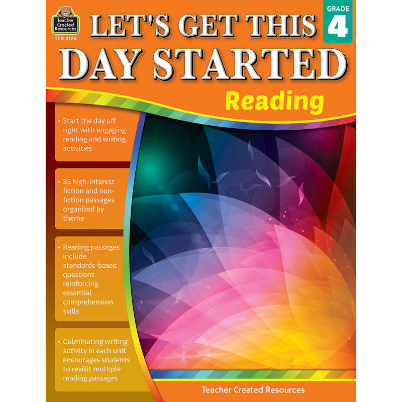 Teacher Created Resources Let's Get This Day Started: Reading, Grade 4