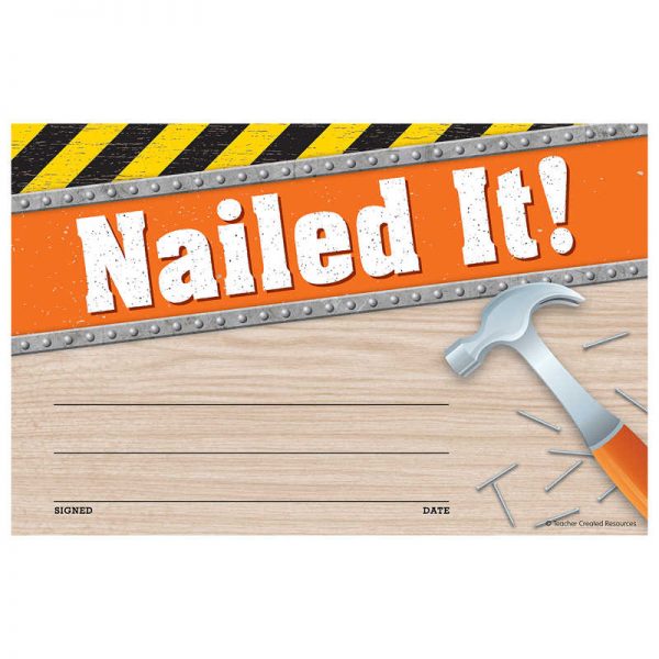 Teacher Created Resources Under Construction Nailed It Awards