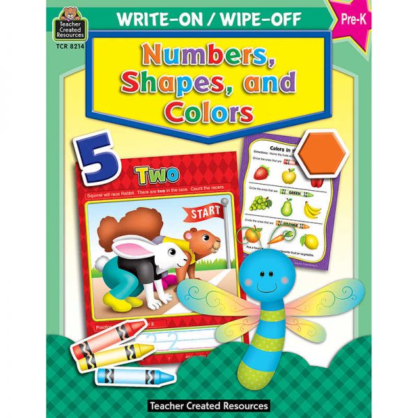Teacher Created Resources Write-On/Wipe-Off: Numbers, Shapes, and Colors