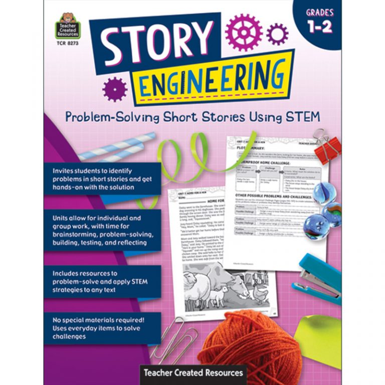 Teacher Created Resources Story Engineering: Problem-Solving Short Stories Using STEM, Grade 1-2
