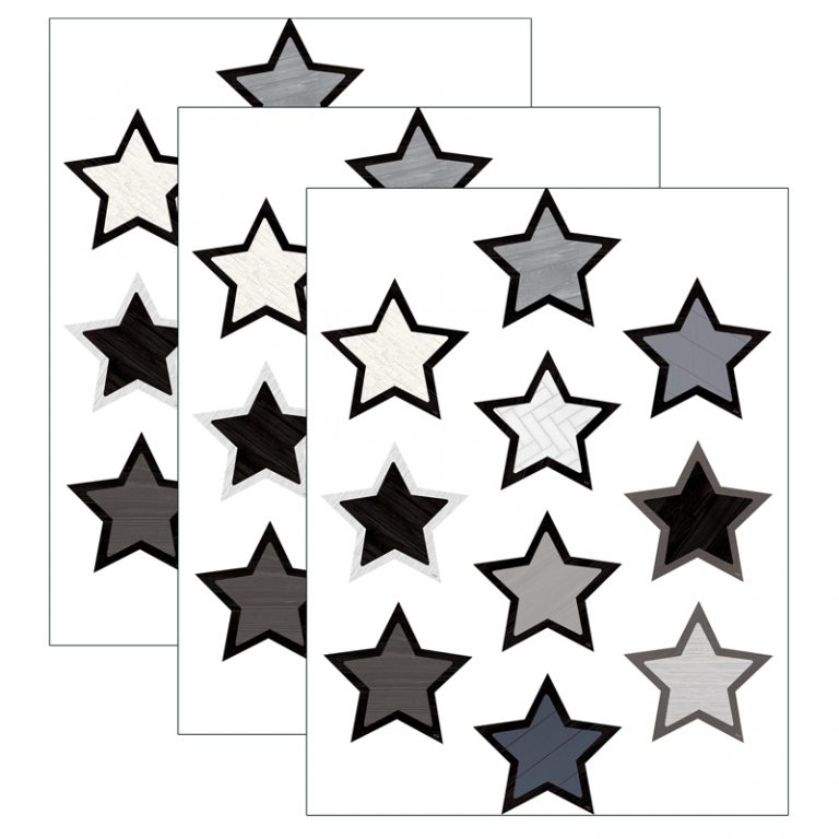 Teacher Created Resources Modern Farmhouse Stars Accents, 30 Per Pack, 3 Packs