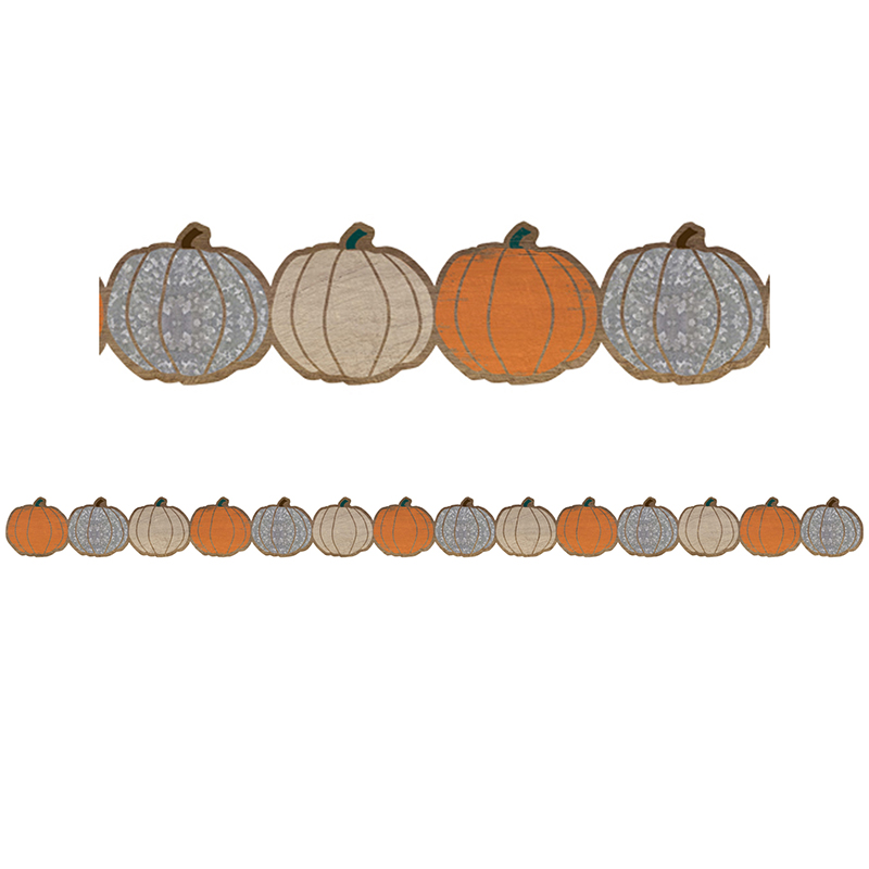 Teacher Created Resources Home Sweet Classroom Pumpkins Die-Cut Border Trim, 35 Feet