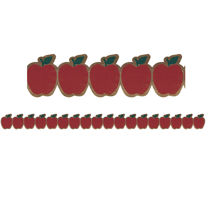 Teacher Created Resources Home Sweet Classroom Apples Die-Cut Border Trim, 35 Feet