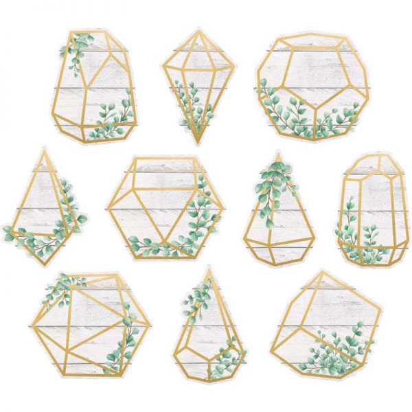 Teacher Created Resources Eucalyptus Geometric Terrariums Accents, Pack of 30