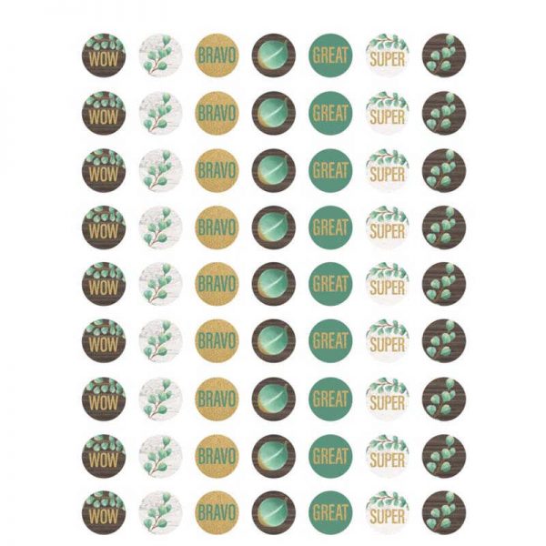 Teacher Created Resources Eucalyptus Mini Stickers, Pack of 378