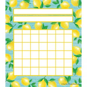 Teacher Created Resources Lemon Zest Incentive Charts, Pack of 36