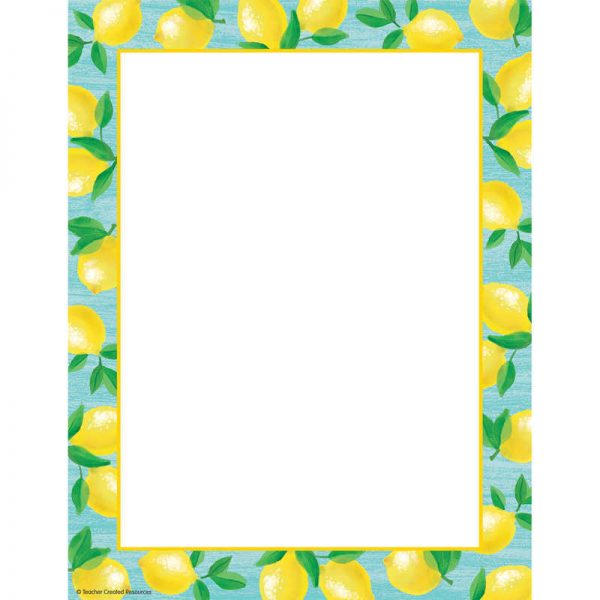 Teacher Created Resources Lemon Zest Computer Paper, 8.5" x 11", 50 Sheets