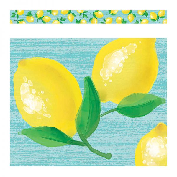 Teacher Created Resources Lemon Zest Straight Border Trim, 35 Feet