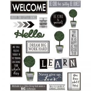 Teacher Created Resources Modern Farmhouse Wall Décor Bulletin Board Set