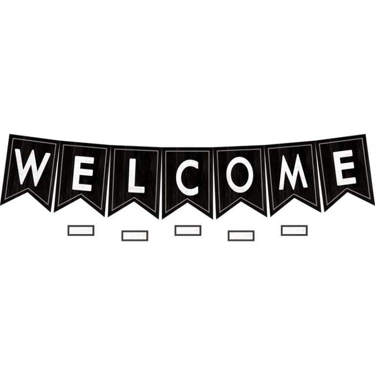Teacher Created Resources Modern Farmhouse Pennants Welcome Bulletin Board Set