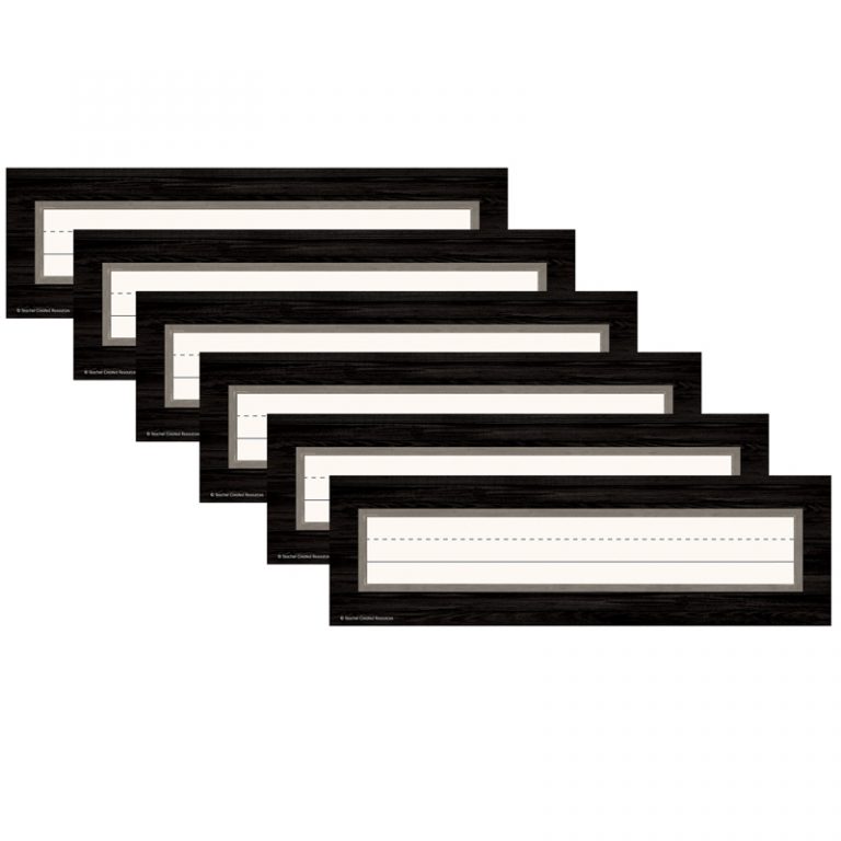 Teacher Created Resources Modern Farmhouse Flat Name Plates, 36 Per Pack, 6 Packs