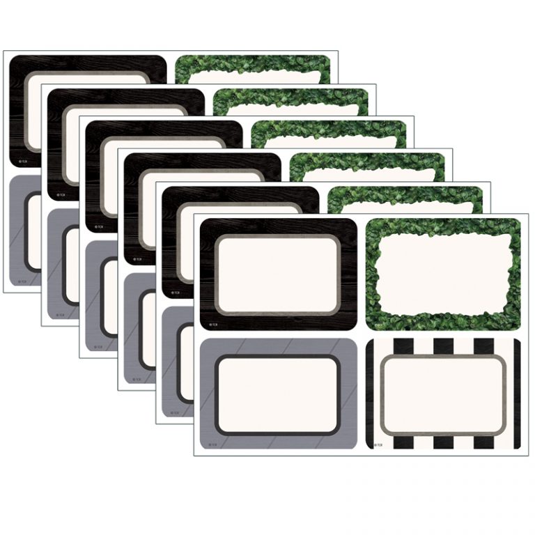 Teacher Created Resources Modern Farmhouse Name Tags/Labels - Multi-Pack, 36 Per Pack, 6 Packs