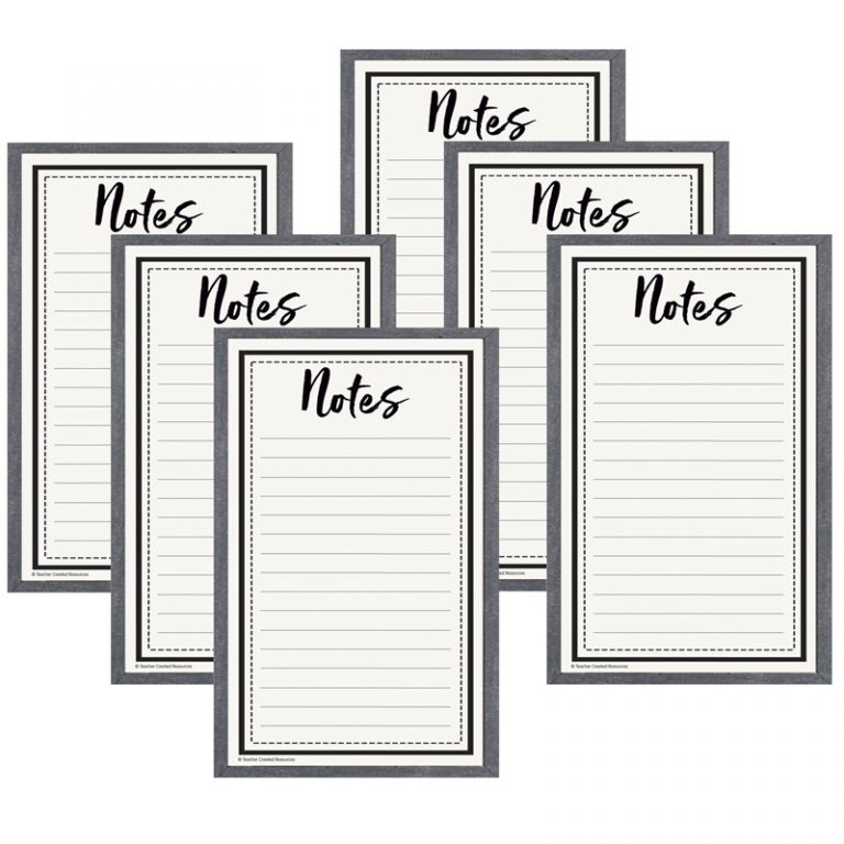 Teacher Created Resources Modern Farmhouse Notepad, 6 Packs