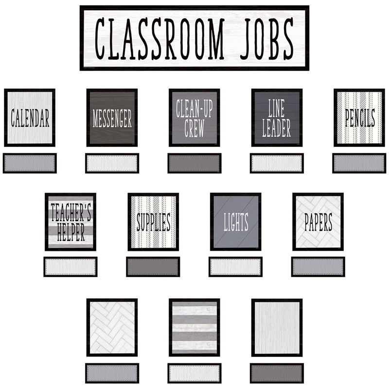 Teacher Created Resources Modern Farmhouse Classroom Jobs Mini Bulletin Board