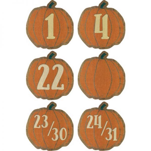 Teacher Created Resources Home Sweet Classroom Pumpkins Calendar Days, Pack of 36