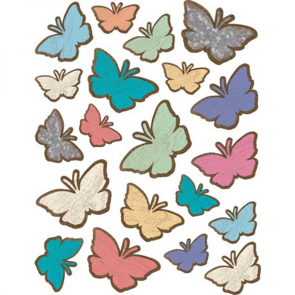 Teacher Created Resources Home Sweet Classroom Butterflies Stickers, Pack of 120