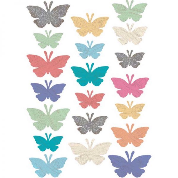 Teacher Created Resources Home Sweet Classroom Butterflies Accents, Assorted Sizes, Pack of 60