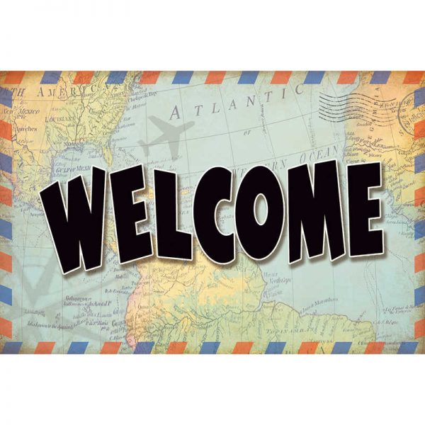 Teacher Created Resources Travel the Map Welcome Postcards, Pack of 30