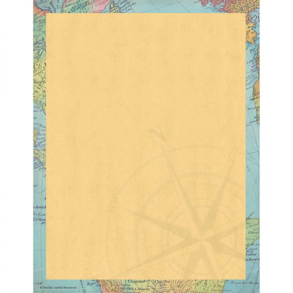 Teacher Created Resources Travel the Map Computer Paper, 8.5" x 11", 50 Sheets